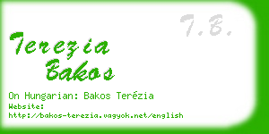terezia bakos business card